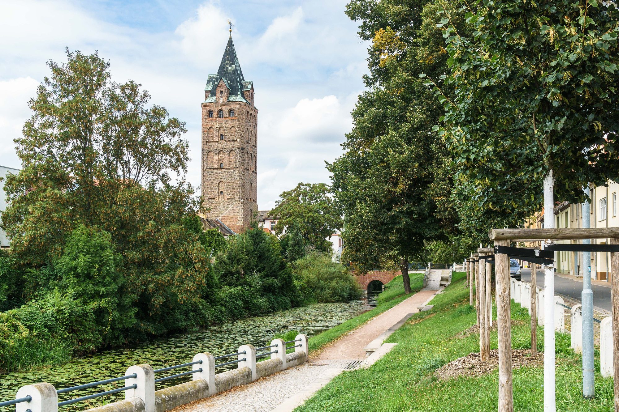 Breiter Turm am Wallgraben in Delitzsch